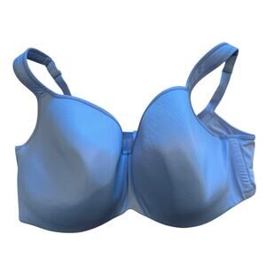 Cacique Light Blue Full Coverage Bra 44H – Padded Underwire Comfort Support